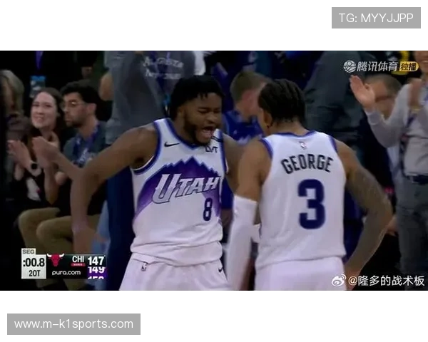 爵士险胜马刺止连败，马尔卡宁30分乔治准绝杀